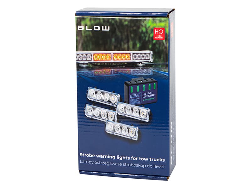 Opozorilne luči BLOW stroboskop LED 12V, oranžna 2