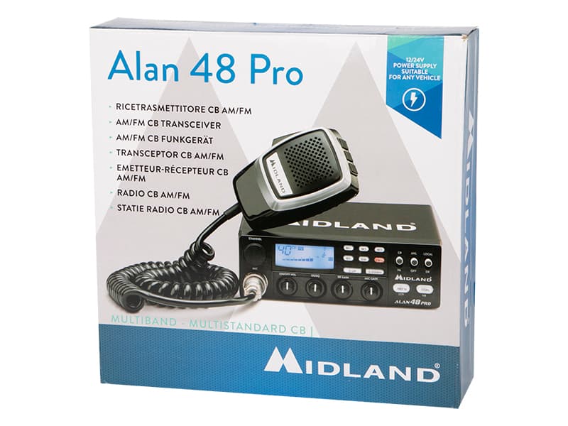 Blow CB Radio Alan-48 Pro AM/FM/ASQ 12/24V 2