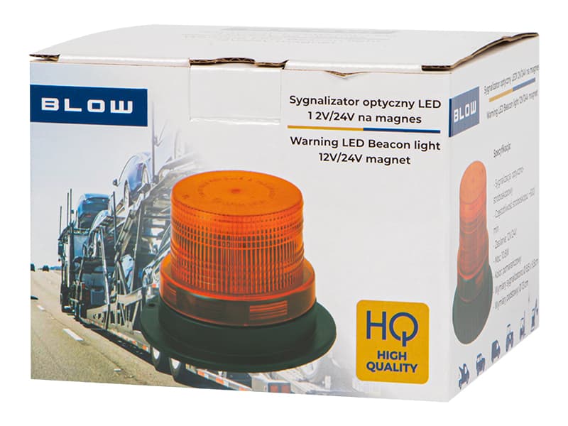 Smernik (luč) Blow LED, 12-24V, oranžna barva 3