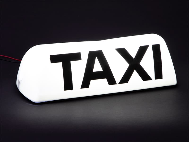 Znak (luč) taxi Blow LED, na magnet, 12V 2