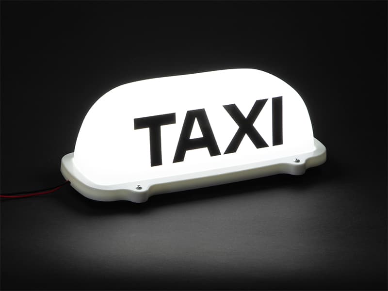 Znak (luč) taxi Blow LED, na prisesek, 12V 2