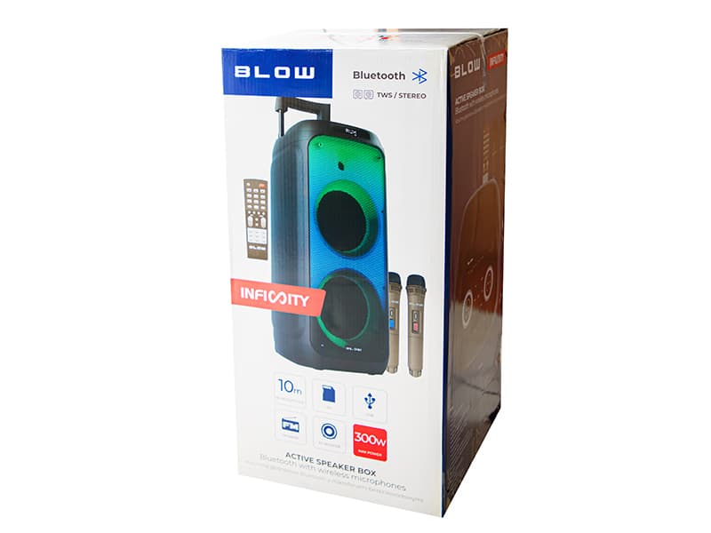 Bluetooth zvočnik Blow Infinity V2 z mikrofonom in LED 6