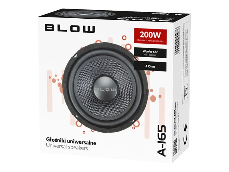 Blow A-165 6,5" Woofer avtomobilski zvočnik (4 ohm) 3