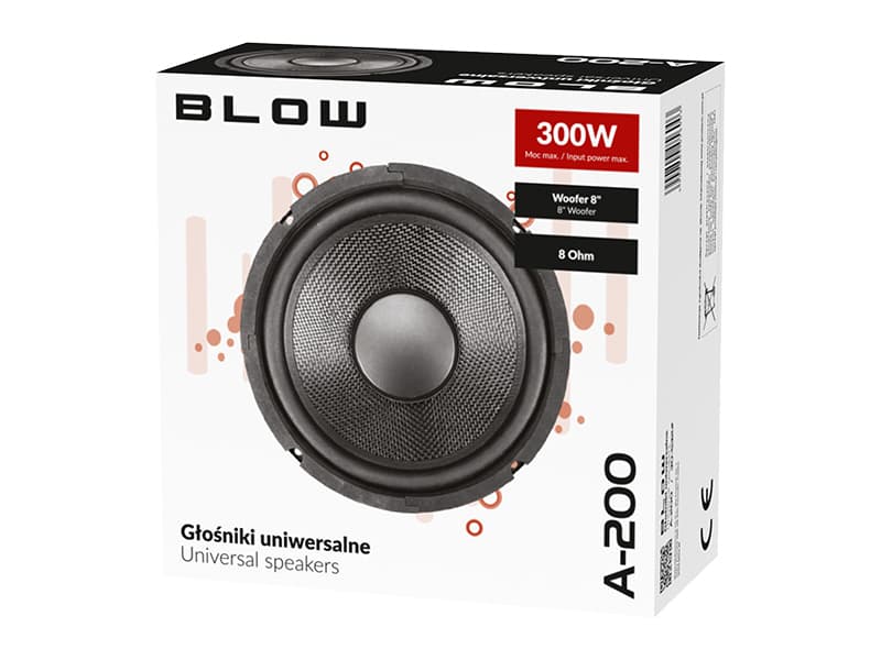 Blow A-200 8" Woofer avtomobilski zvočnik (8 ohm) 3