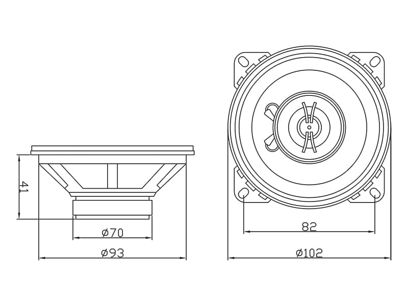 Avtomobilski zvočnik Blow S-100, 4", 4 ohm, 100W 2