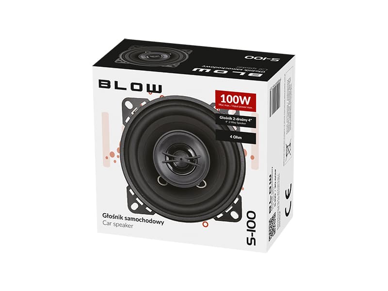 Avtomobilski zvočnik Blow S-100, 4", 4 ohm, 100W 3