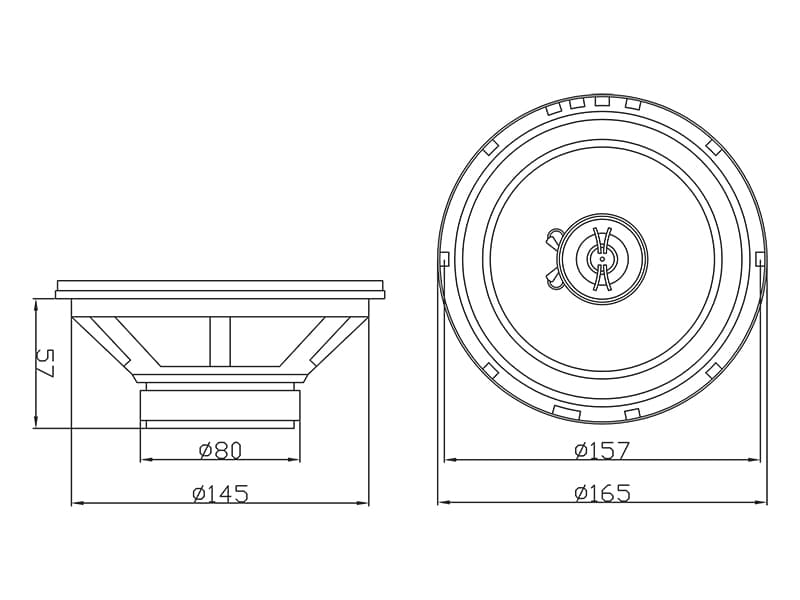 Blow S-165 avtomobilski zvočnik 6.5" 4 Ohm 2