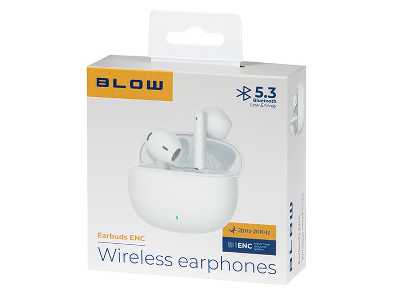 Brezžične slušalke Blow Earbuds ENC bele 5