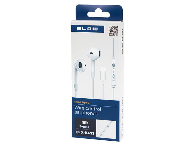 Žične slušalke Blow b-17 USB-C, bele 4