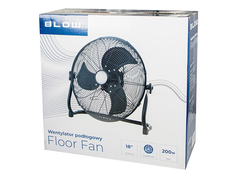 Podni ventilator Blow, 45 cm, 200 W, crni 6