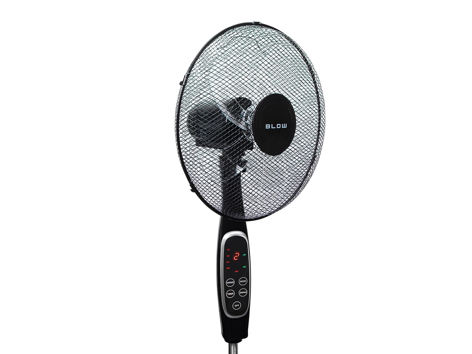 Stojalo vrtljivi ventilator Blow 16" 60W LCD s pilotom, črn 2