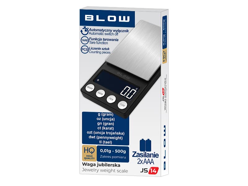 Blow JS14 žepna tehtnica, 500 g / 0,01 g 4
