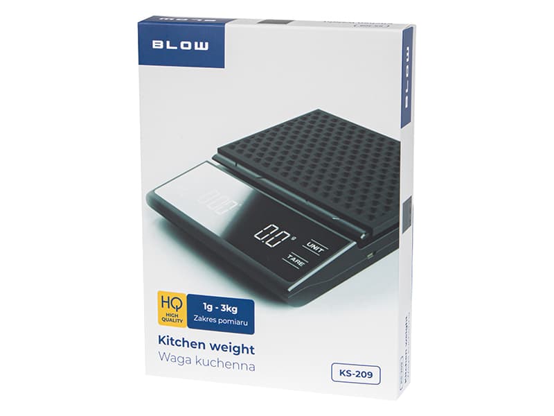 Blow Kuhinjska tehtnica KS209 (3 kg / 0,1 g), črna 4