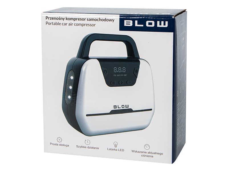 Blow Kompresor za avto 120W z LED lučko in manometrom 5