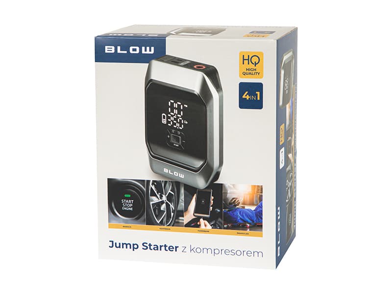 Blow AP02 Jump Starter, Powerbank, Kompresor, LED svetilka (4v1) 5