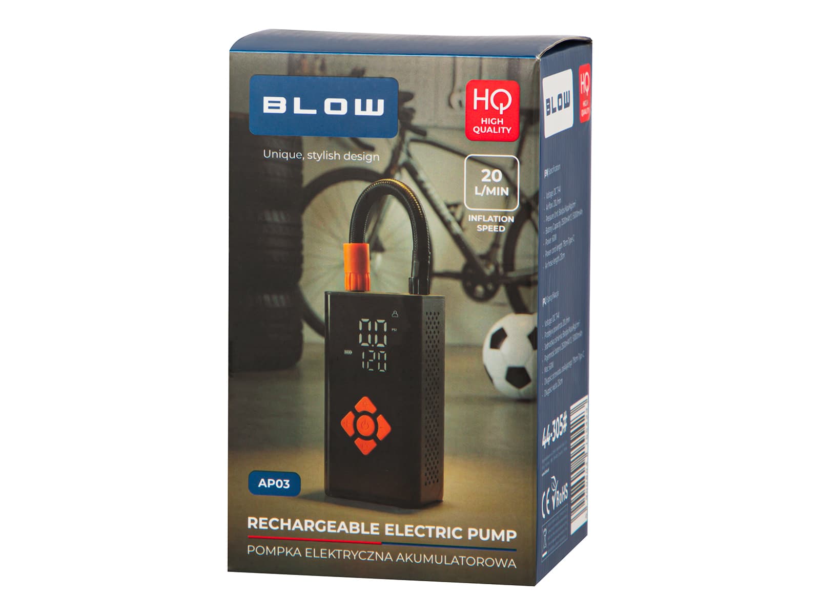 Brezžična električna tlačilka Blow AP03, 5000 mAh 6