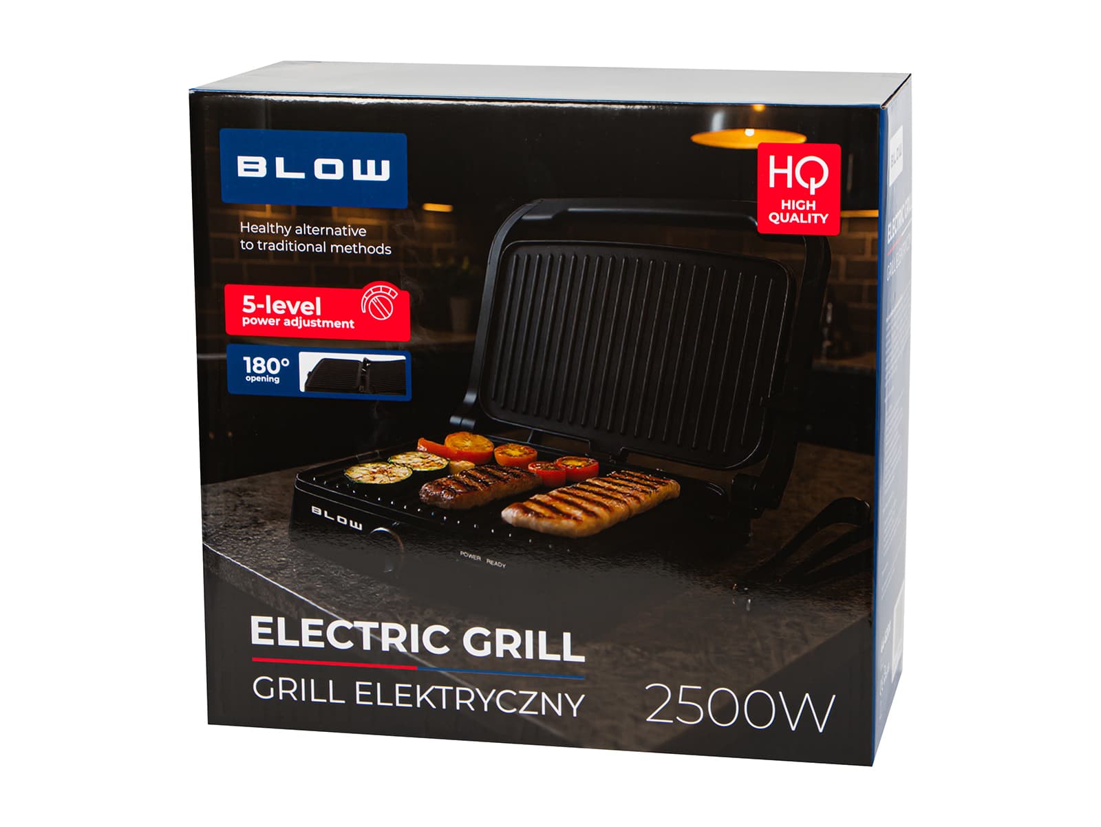 Električni žar Blow Mastergrill Duo 2500W, s 5-stopenjsko regulacijo 8