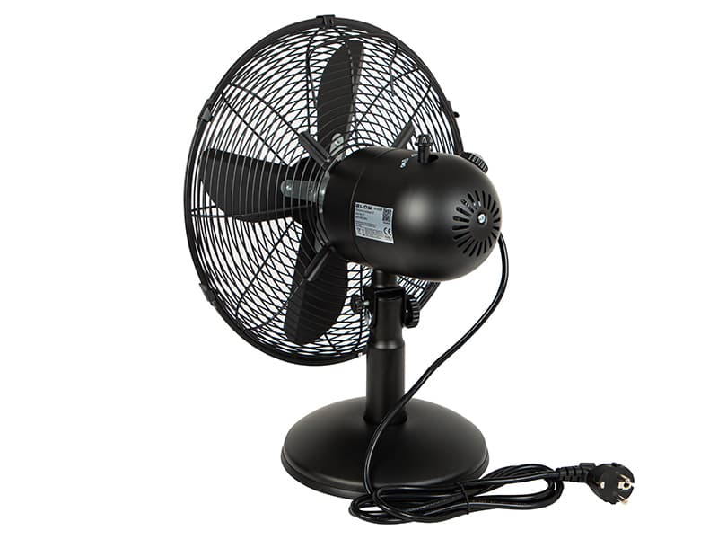 Namizni ventilator 30cm črn, kovinski 2