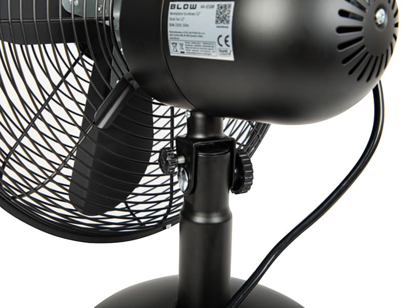 Namizni ventilator 30cm črn, kovinski 4