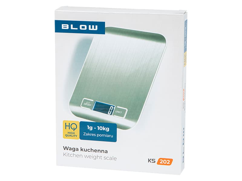 Blow KS202 kuhinjska tehtnica, srebrna, do 10 kg 5