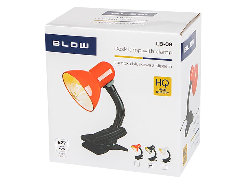 Blow Namizna LED svetilka LB-08 s klipsom, črna 3