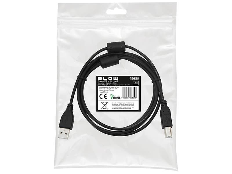 Blow USB A - B kabel (1,5m) za tiskalnik, s filtrom 2