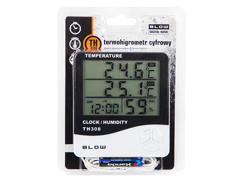 Termo-higrometer BLOW TH308, merilnik vlage in temperature 4