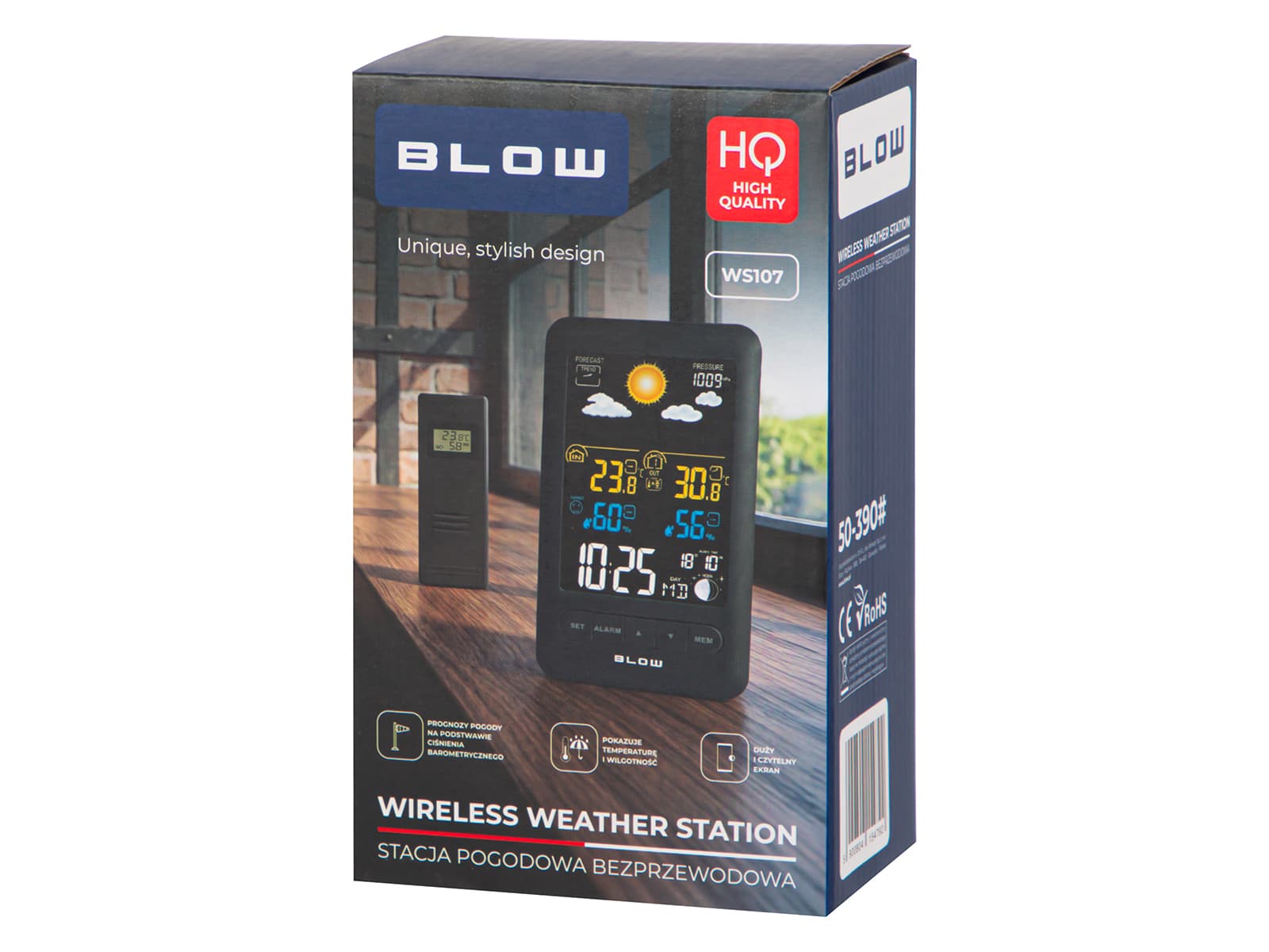 Brezžična vremenska postaja Blow WS107, LCD 5