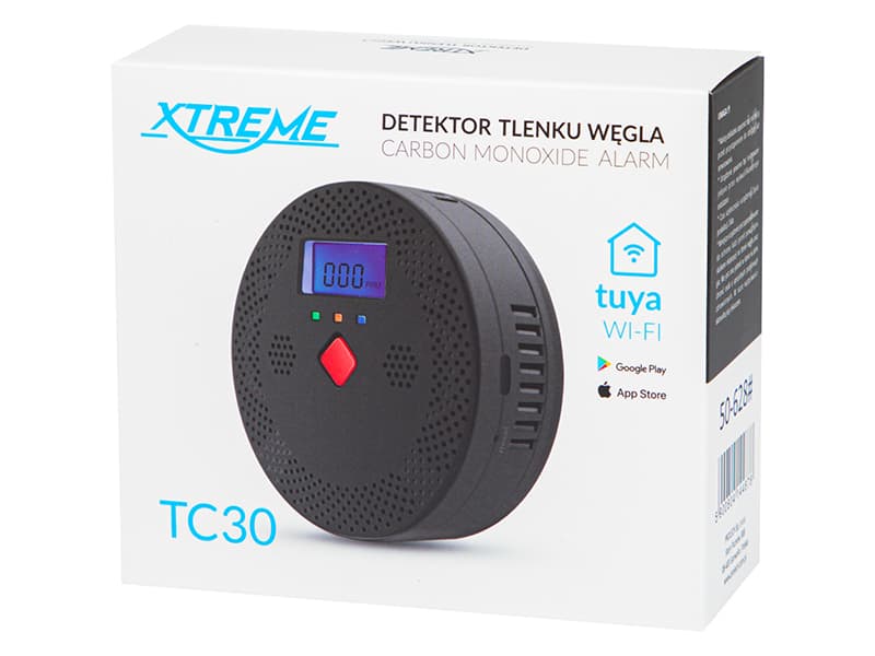 Detektor CO plina z WiFi in TUYA Blow TC30, črn 4