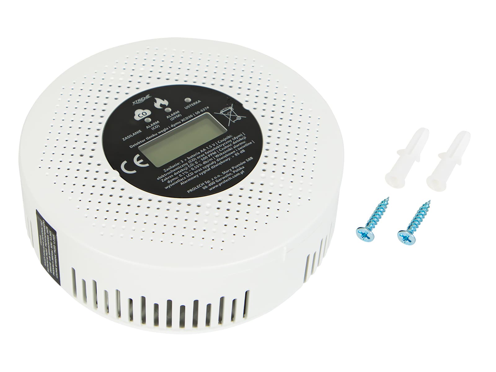 Blow 50-637# Detektor CO in dima XCD30 LCD, 3xAA 3
