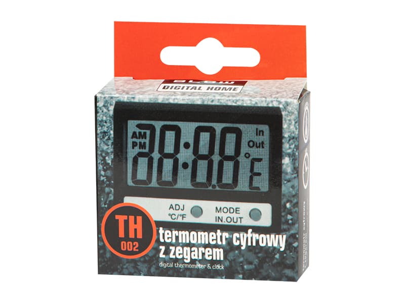Stenski termometer in ura Blow LCD TH002 2