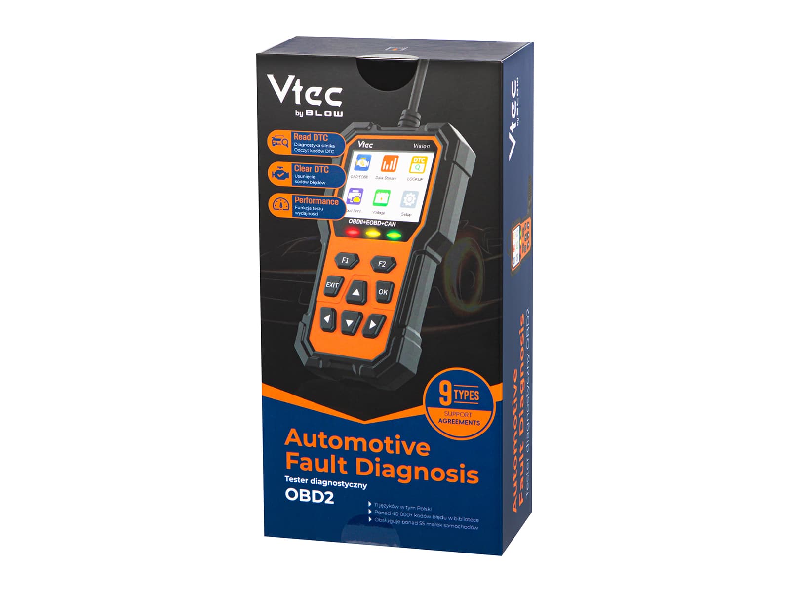 Ročni diagnostični tester OBD2 Blow 58-661 6