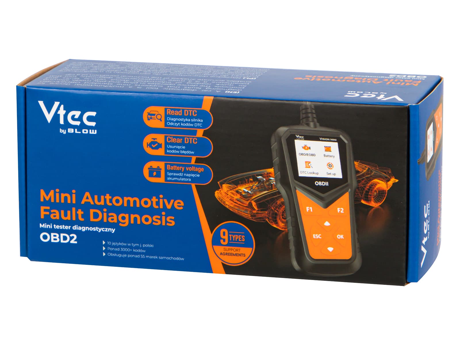 OBD2 diagnostični tester V105 Blow 4