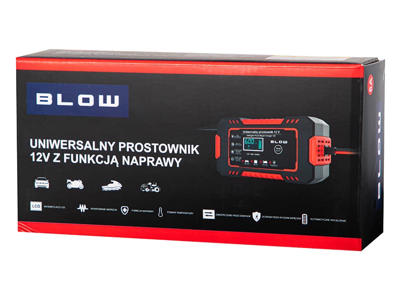 Blow 58-682# Avtomatski usmernik 12V/6A z LCD 3