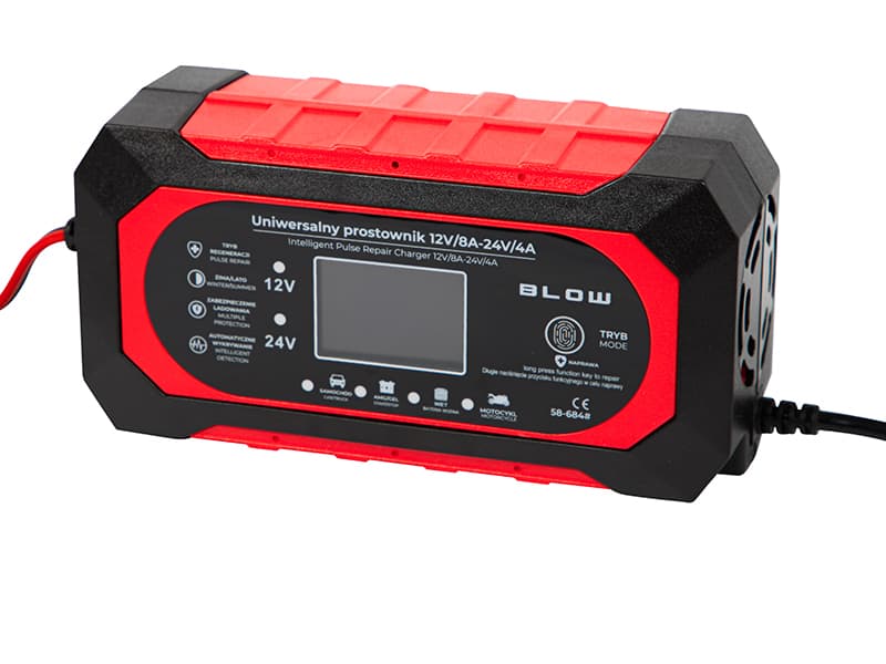 Avtomatski polnilec akumulatorjev Blow 12V/8A-24V/4A 2