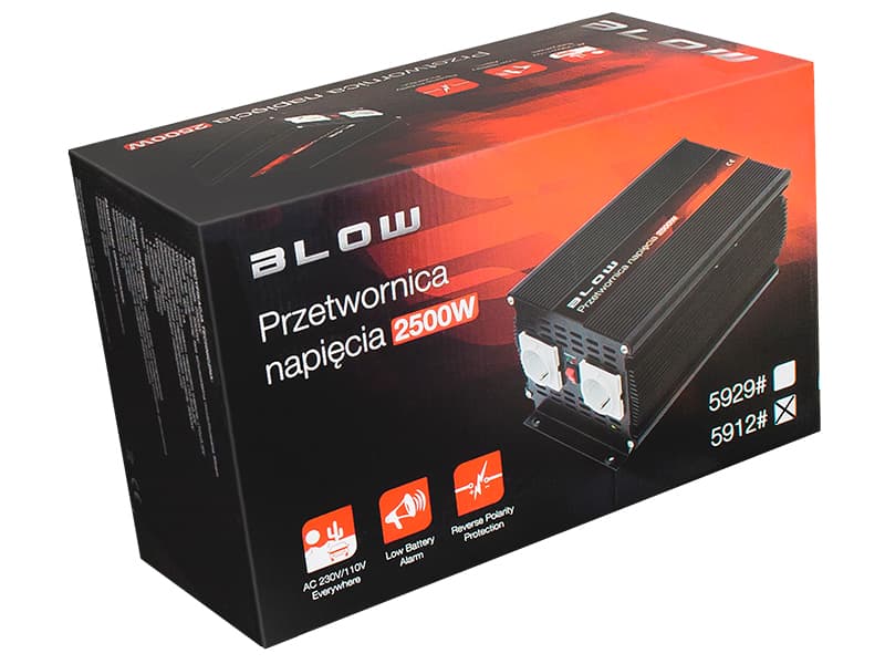 Blow HRP-2500 Pretvornik napetosti 24V DC na 230V AC (2500W) 4