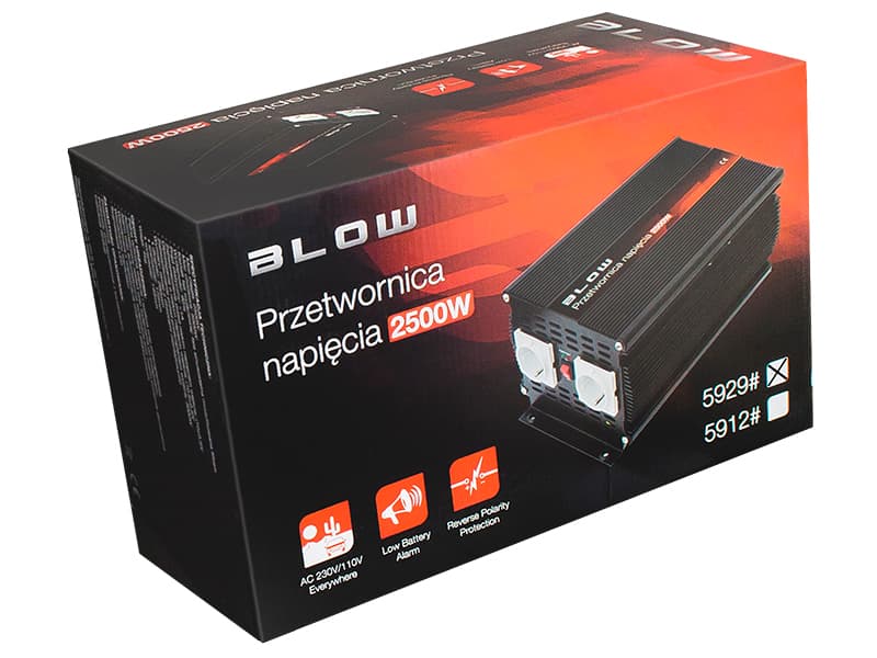 Blow Inverter napetosti 12V/230V HRP-2500 (2500W) 4