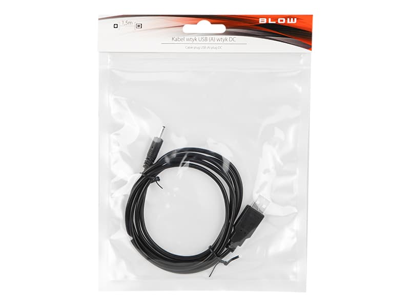 Blow Op 66-079# USB A na DC 0,7/2,5mm kabel (1,5m) 2