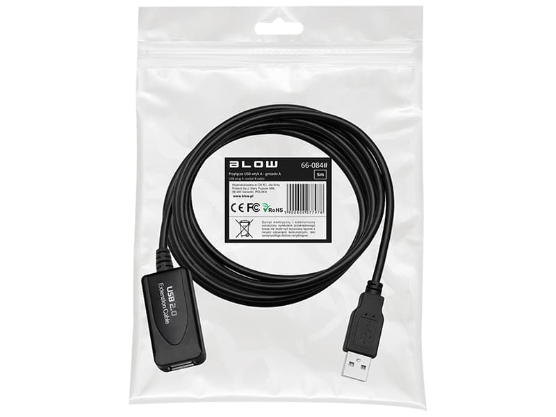 Blow USB A - A podaljšek 5m z IC čipom 2