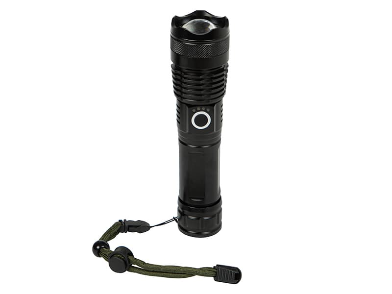 Blow Taktična LED svetilka 2700lm, polnilna, USB-C, črna 2