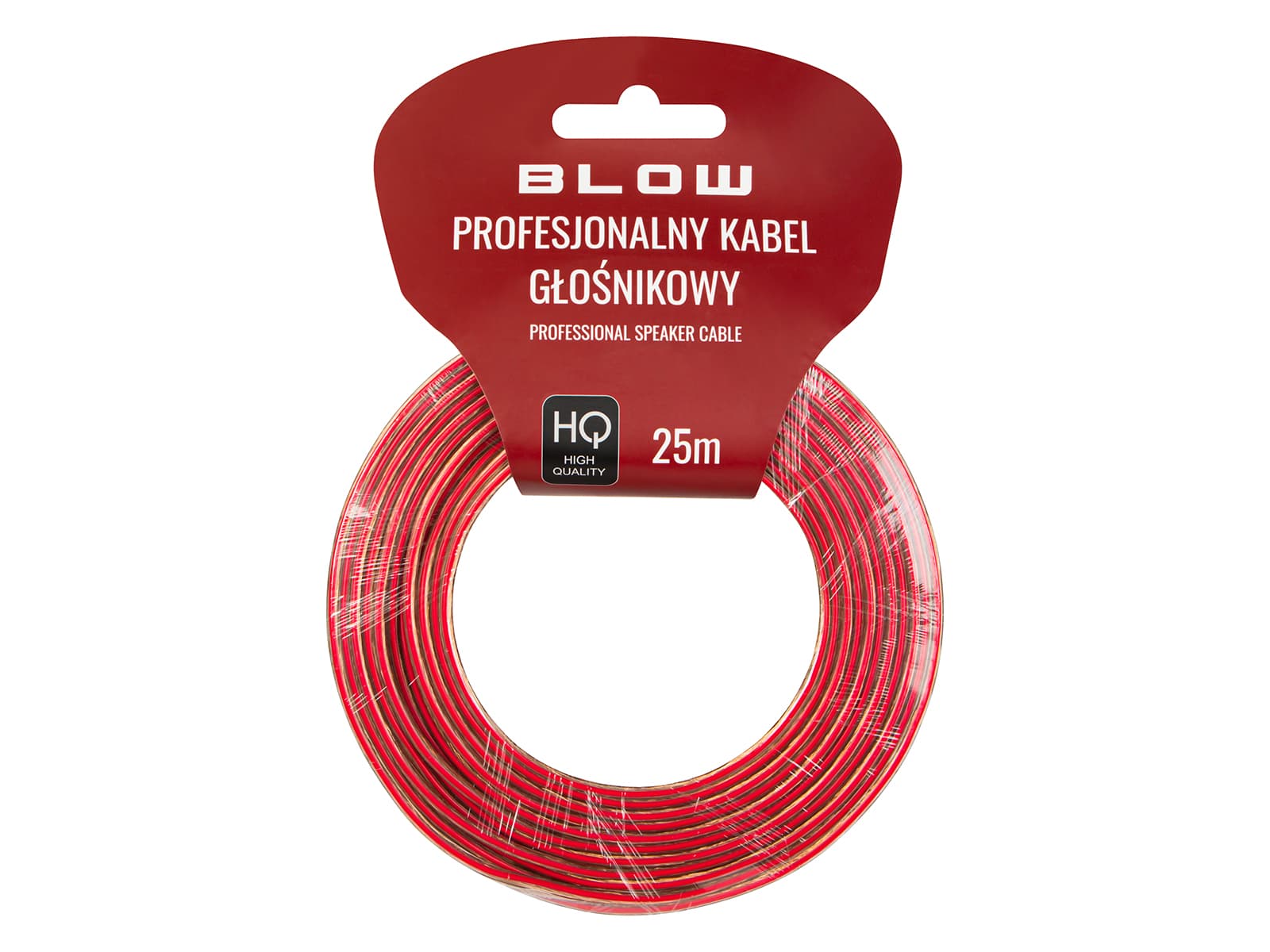 Zvočniški kabel Blow 2x4,00mm, 25m, prozoren 2
