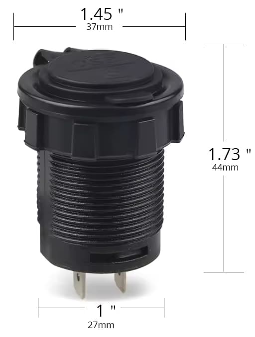 Blow montažna avto polnilnica USB-A + USB-C M18B 2