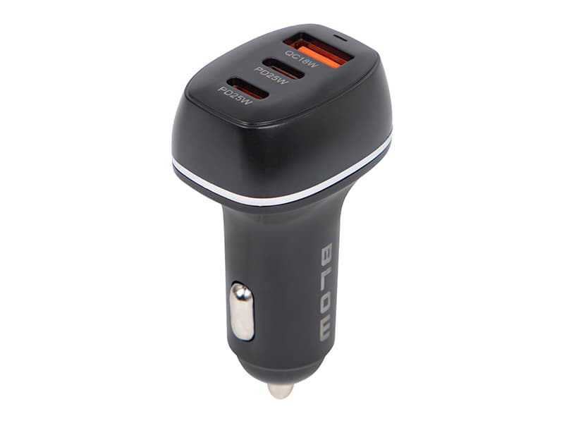 Avto polnilec Blow 68W, 3x USB-A + 2x USB-C (PD) 3