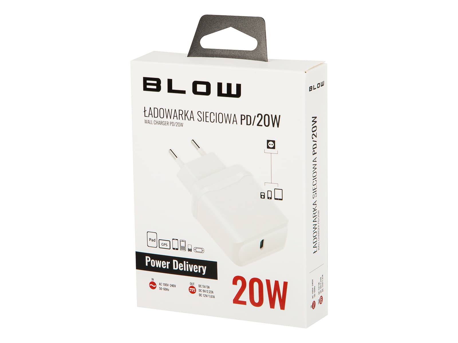 Blow Omrežni polnilnik USB-C PD, 20W 6
