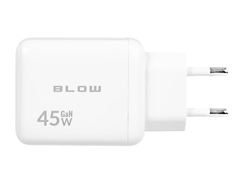 Blow Omrežni polnilnik USB-C PD 45W + USB-A GaN 3