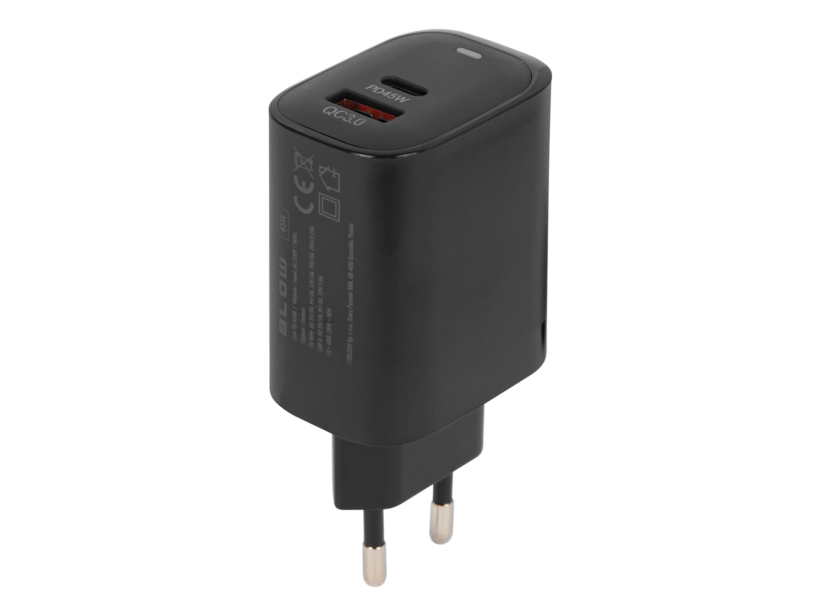 Blow PolnilnikUSB + USB-C PD 45W z kablom (76-033#) 3