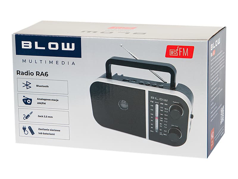 Blow Prenosno analogno radio RA6 AM/FM + Bluetooth 6