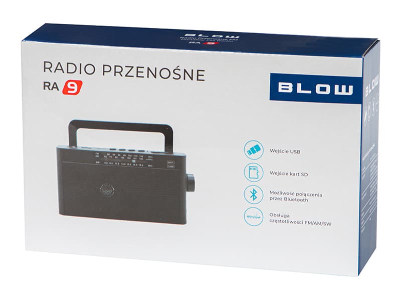 Prenosni radio Blow RA9 AM/FM/SW, Bluetooth, USB, SD, AUX 5