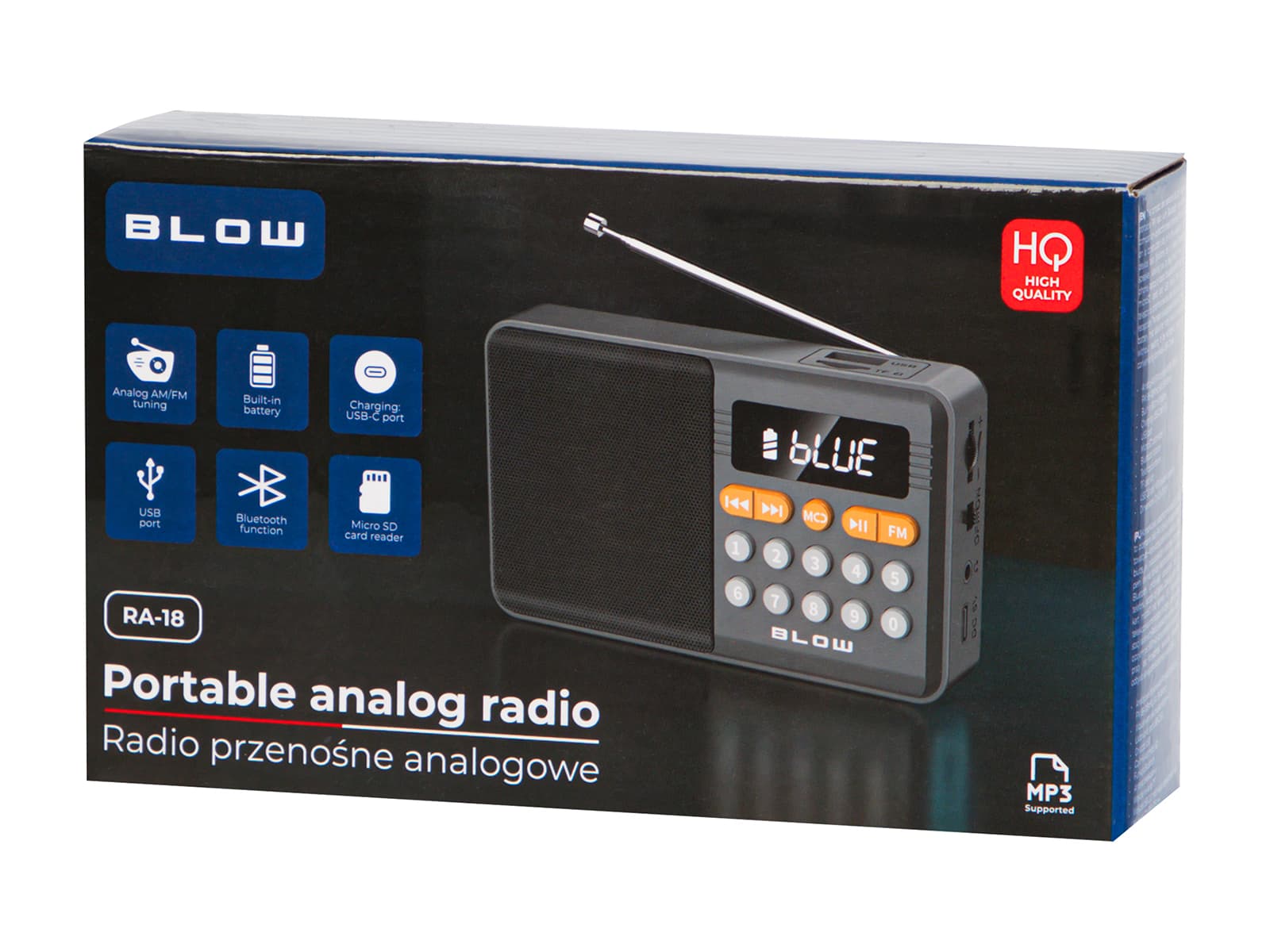 Prenosno radio AM/FM BT Blow RA18 Mini 6