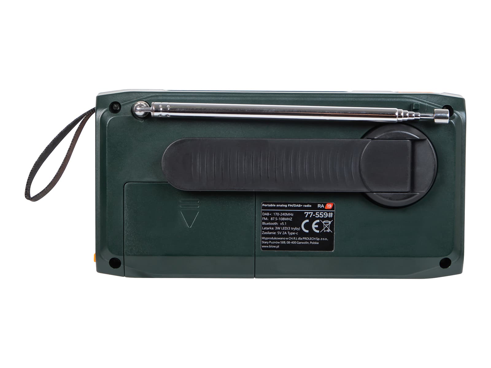 Blow RA19 Prenosno radio AM/FM/DAB+ s solarnim polnj. 2